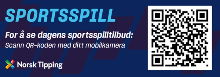Scan QR-koden for å besøke Langoddsen, en av Norges mest populære oddstjenester.